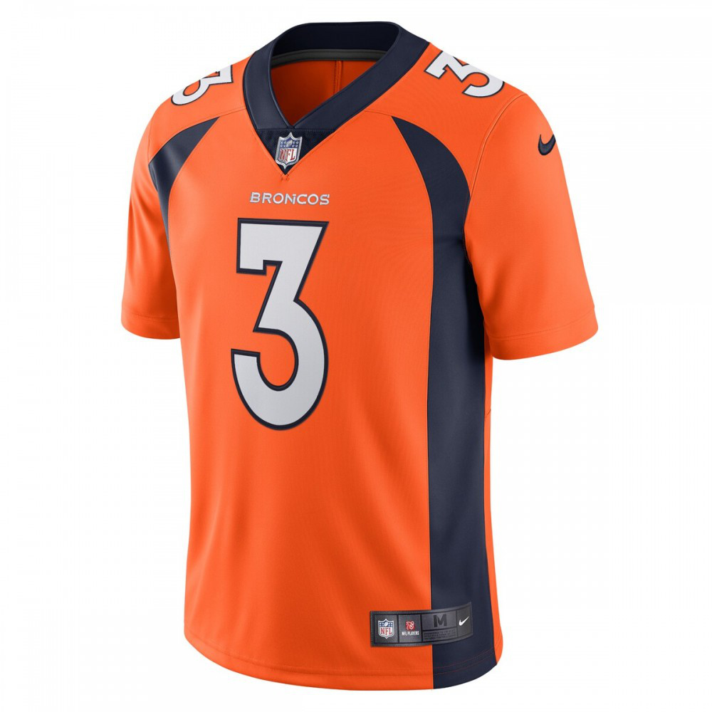 Russell Wilson Denver Broncos Nike Team Vapor Limited Jersey - Orange-Profan Arena